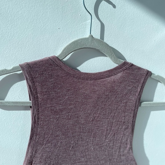 Lululemon Mauve Cropped Muscle Shirt - Picture 3 of 3